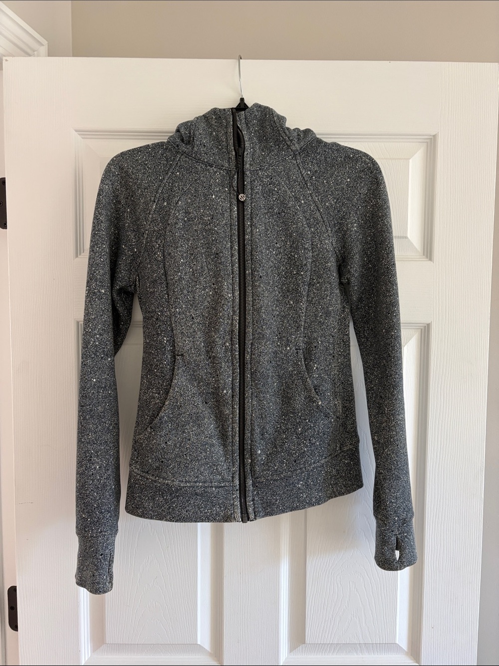 lululemon athletica Speckled Dark Gray Full-Zip Hoodie